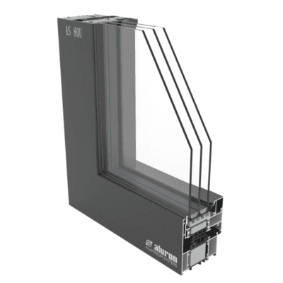 Hliníkové okno Aluron AS 80US se skrytým křídlem