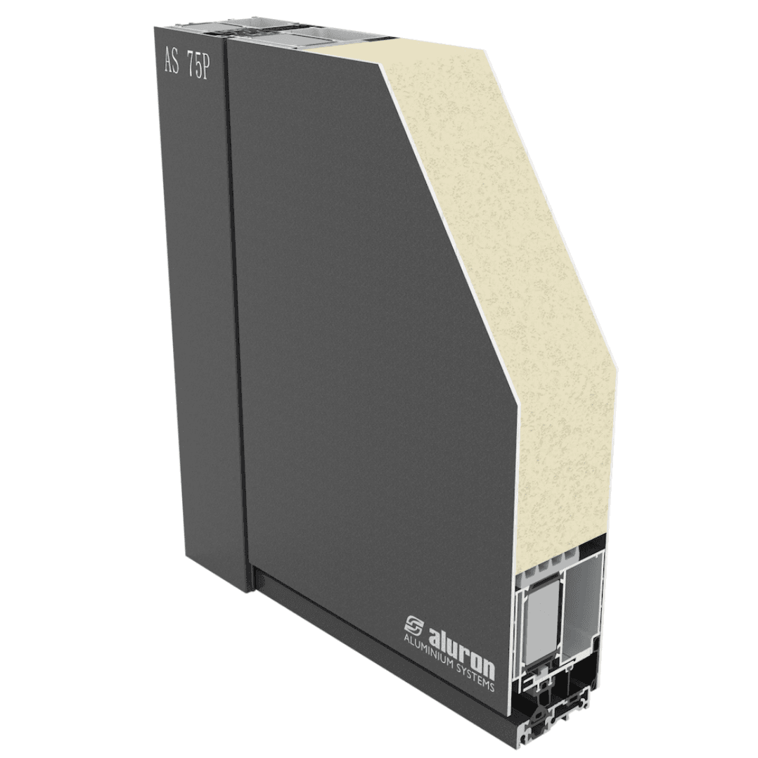 Hliníkové panelové dveře Aluron AS 75P Hliníkové panelové dveře Aluron AS 75P v hladkém designu