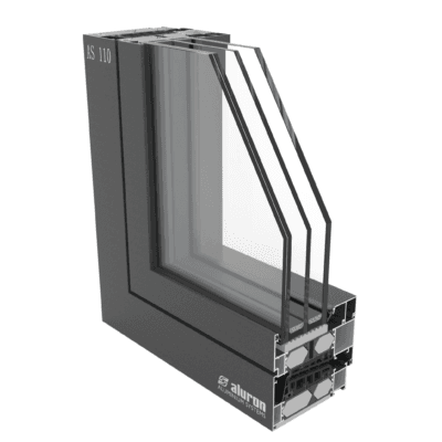 Pasivní hliníková okna Aluron AS 110 s 5-komorovým profilem