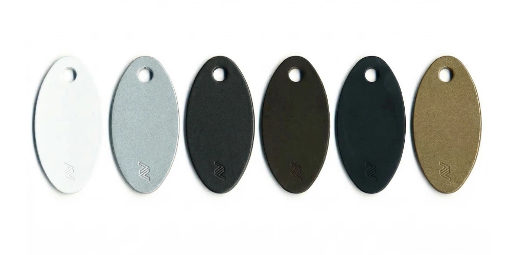 Douvdílný závěs pro hliníkové dveře Savio Mechanica 1146 (Rozteč 62,5 mm) Vzorník šesti barevných povrchových úprav (bílá, stříbrná, antracitová, hnědá, černá, zlatá - imitace bronzu) pro dvoudílný pant Savio Mechanica 1146